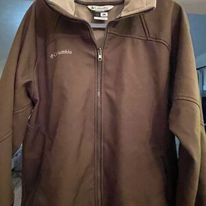 Columbia Brown Zip-Up Fleece Jacket